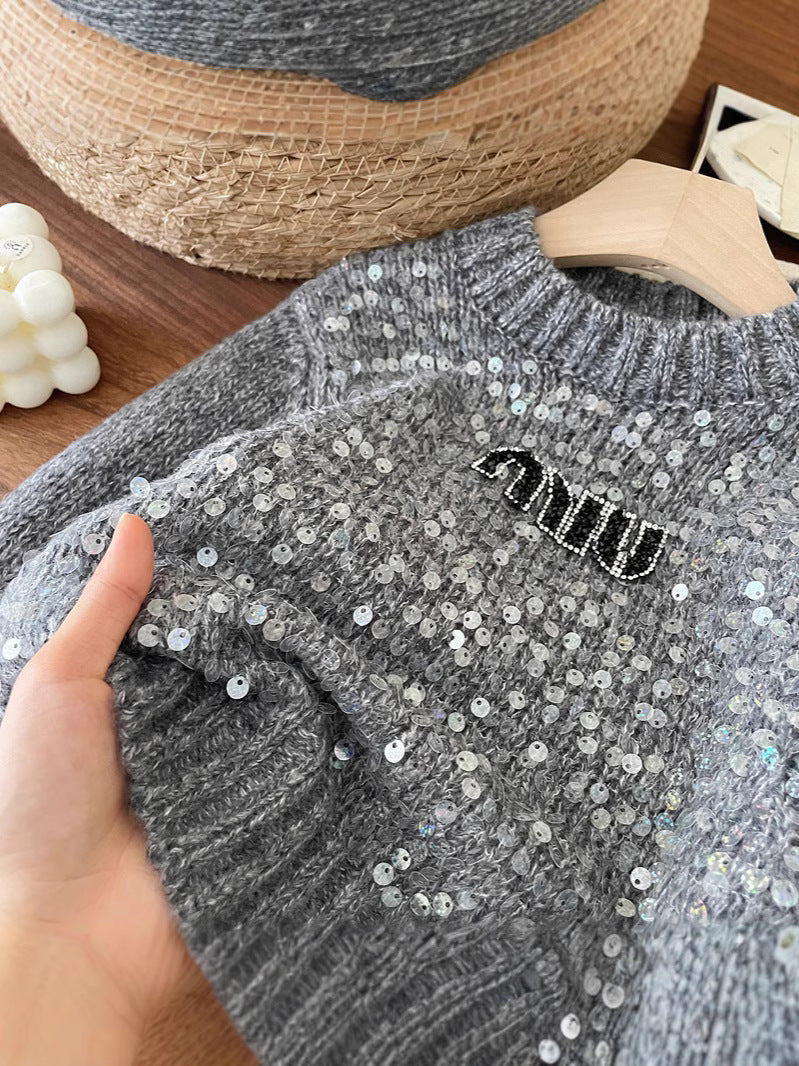 Warm Set Wool Miu Miu Sweater+skirt - 3-9y