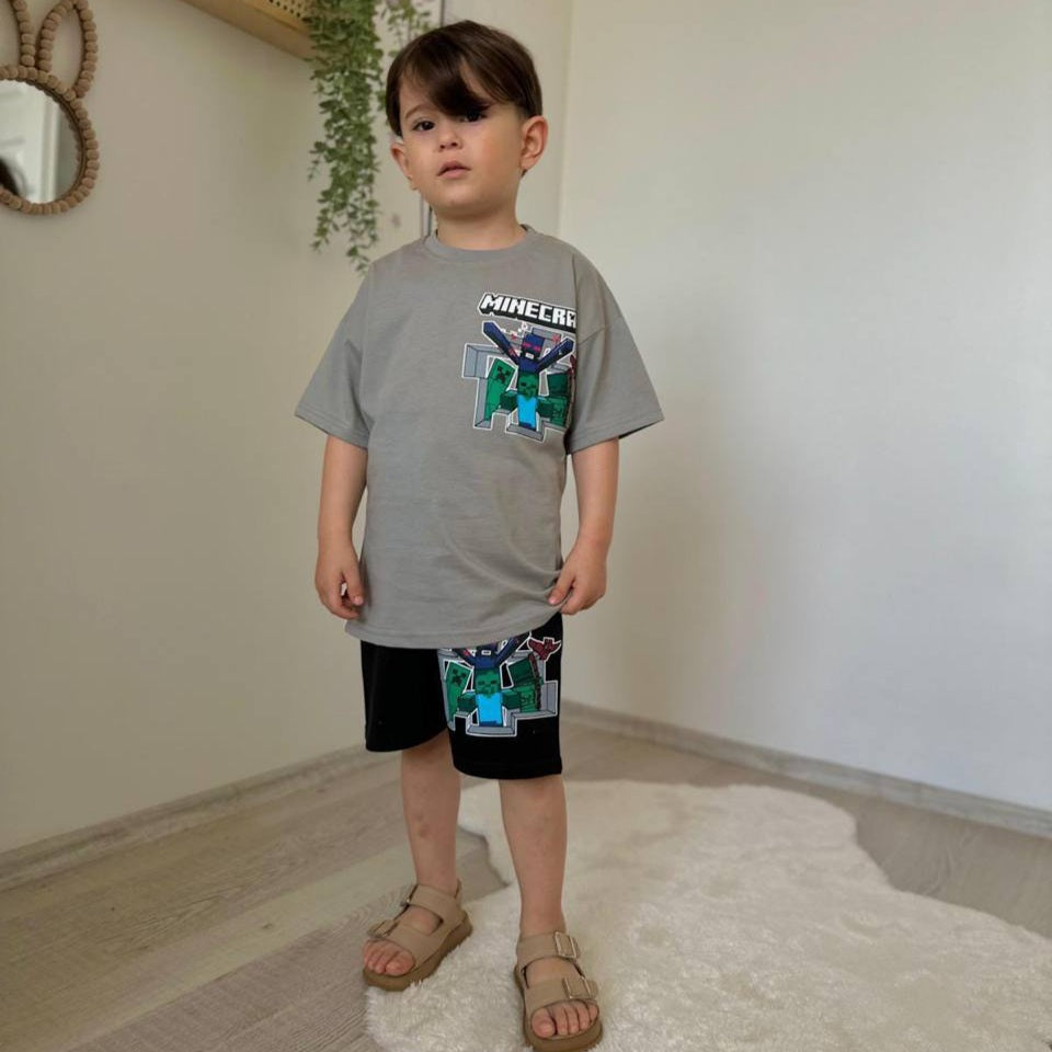 Outfit For Boys Minecraft Design Size 3-10y