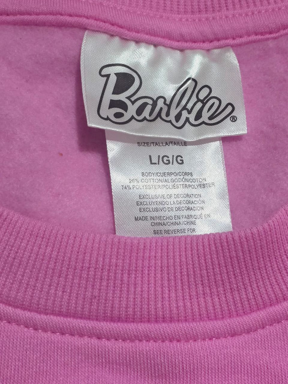 Sweater With Fleece For Girls Barbie Design Size L
