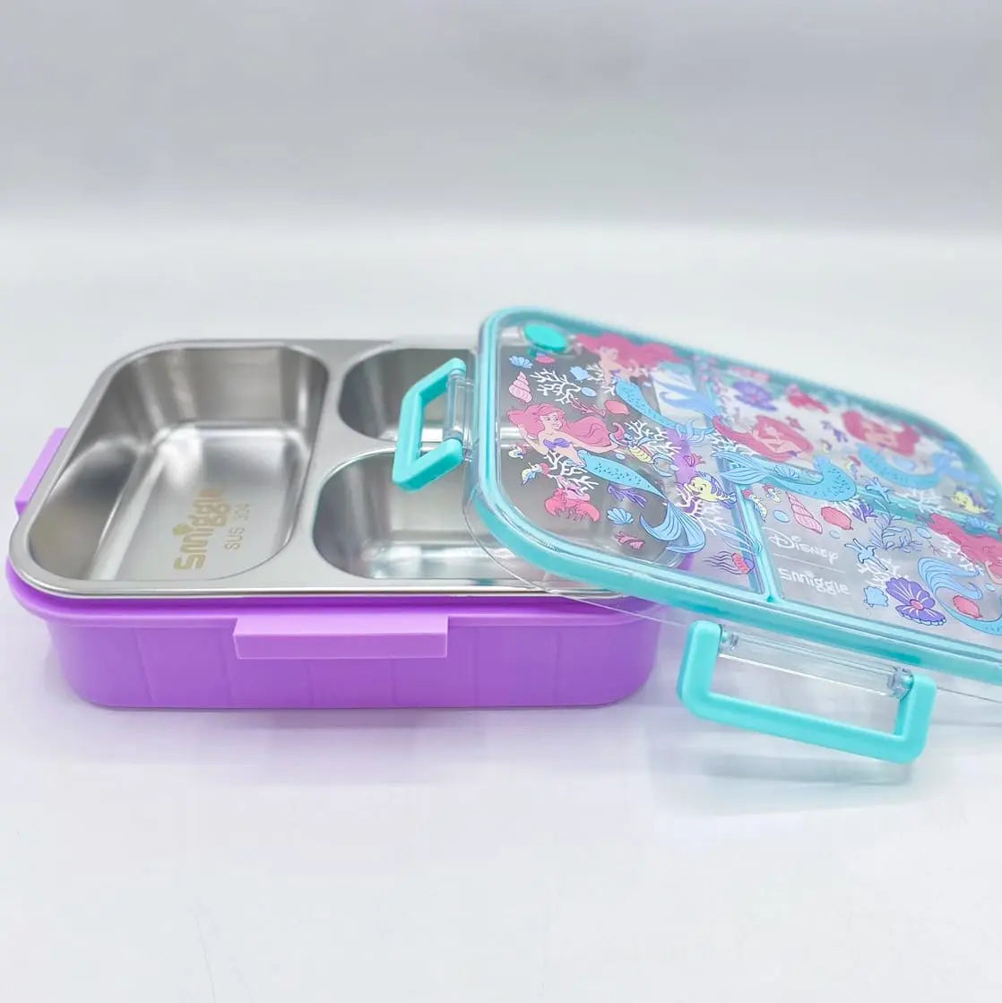 🧊Smiggle Mermaid Lunch Box | Stainless Steel | 23x17x6.5cm