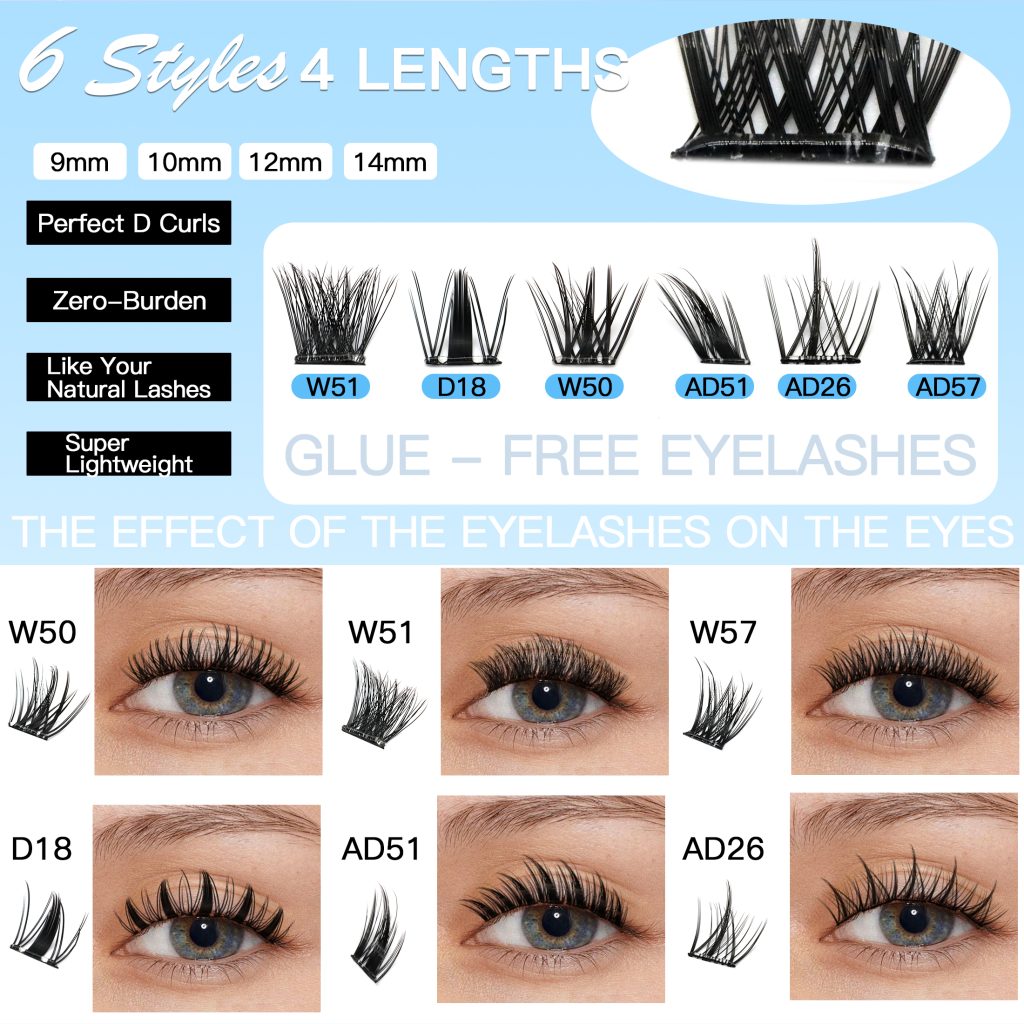 Lash Vana Segmented Self-adhesive Lashes W50-W51