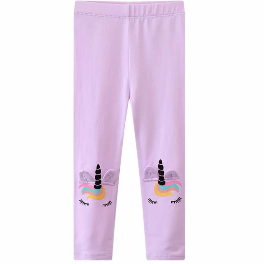 Leggings for Girls, Casual Clothes Stretch Pant Cotton Size 3-4y