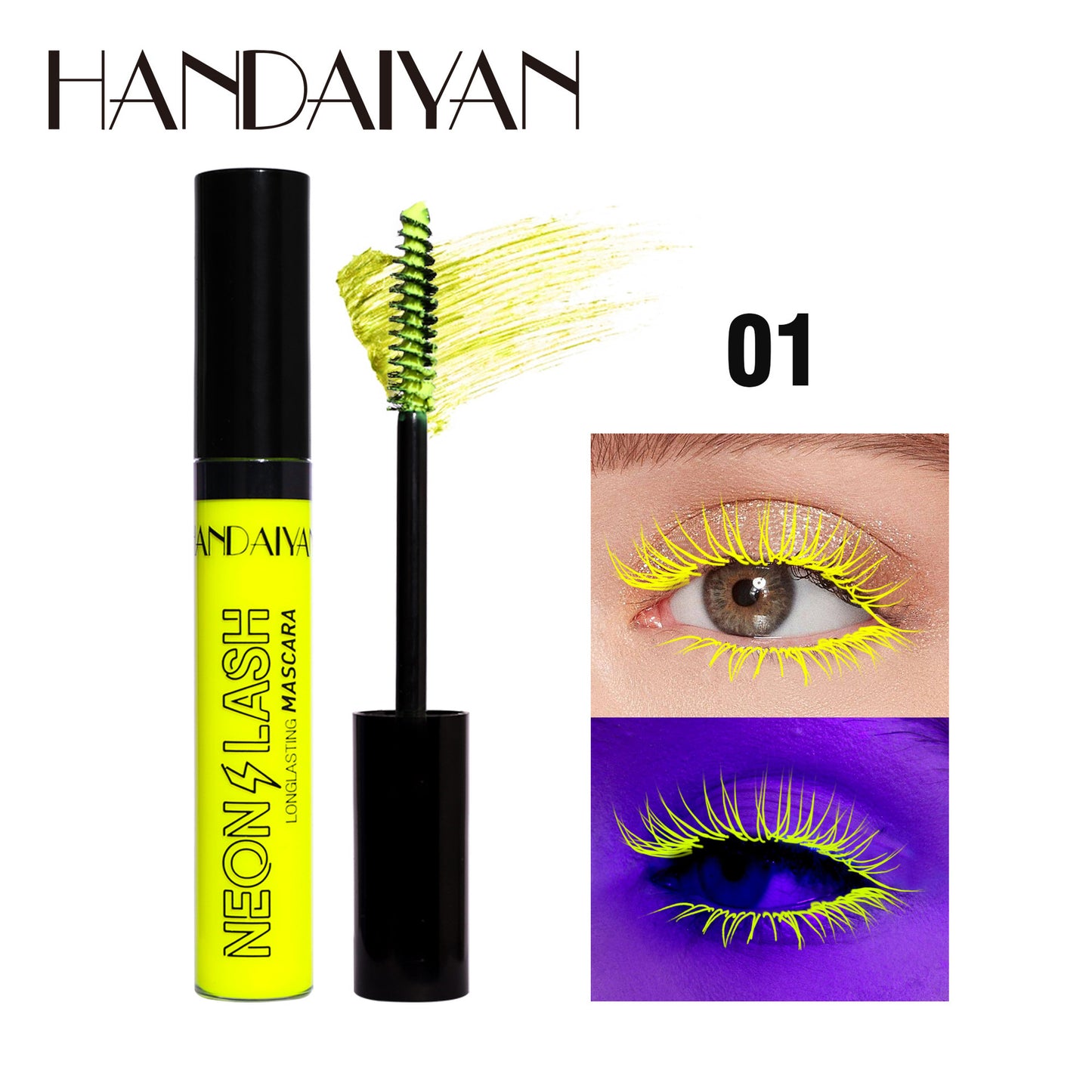 Neon Mascara HANDAIYAN Neon Lash Long-lasting Waterproof Bring Color To Your Eyes