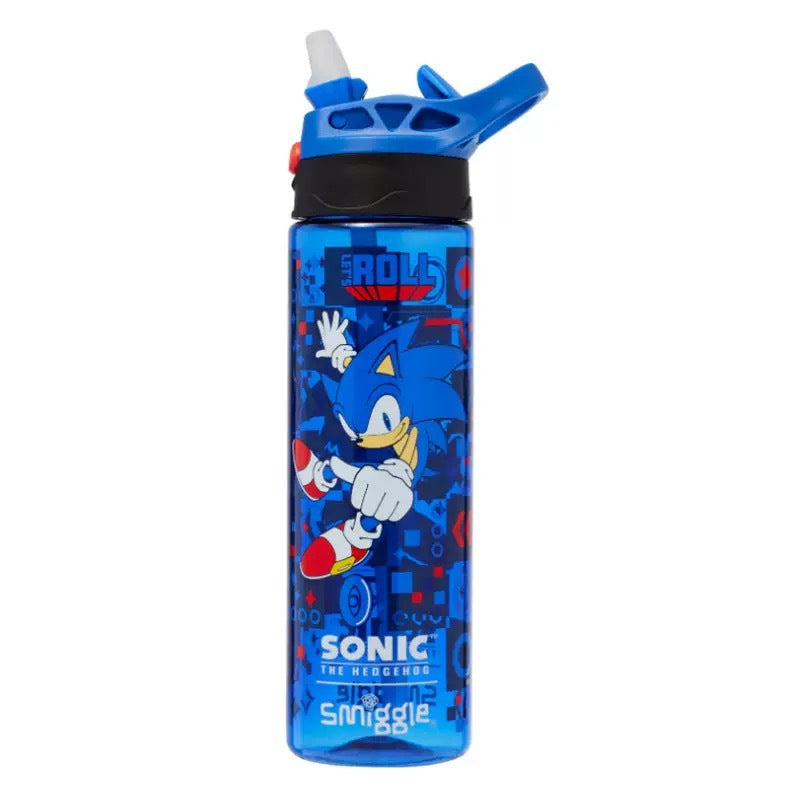 Smiggle Sonic Design Set Of 3pcs Bottle Lunch Box Backpack 42cm