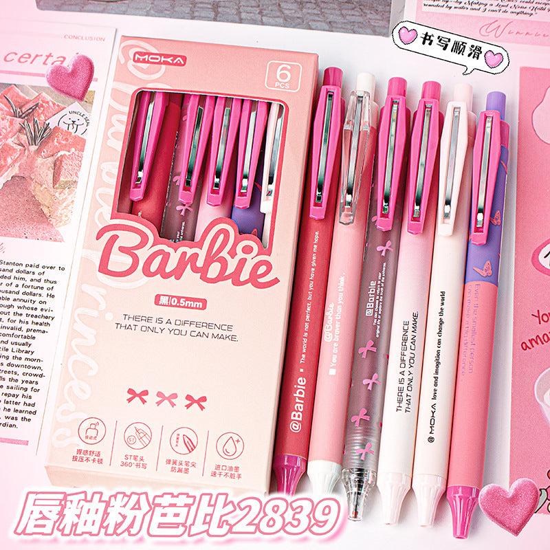 Barbie pen Black Head Pack Of 6 Pcs