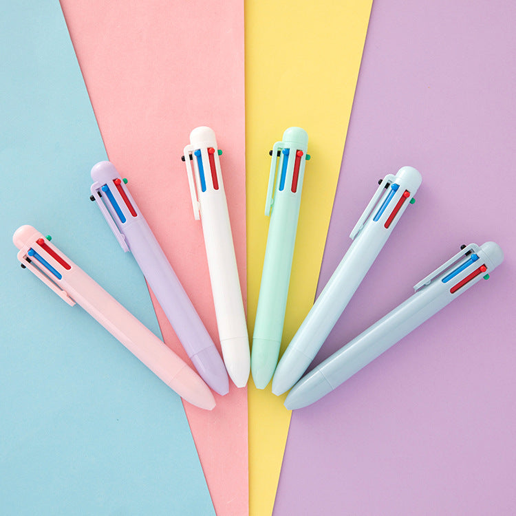 Multicolor Press Pen 6 Color Ballpoint Pen