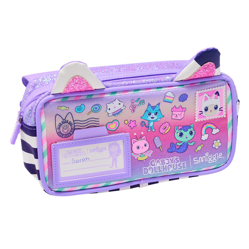 Smiggle Gabby's Dollhouse Set Of 3pcs Bottle Lunch Box Backpack 42cm