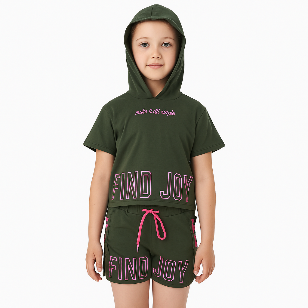 Girls Cotton Make It All Simple – Soft Summer Outfit (9–11Y)