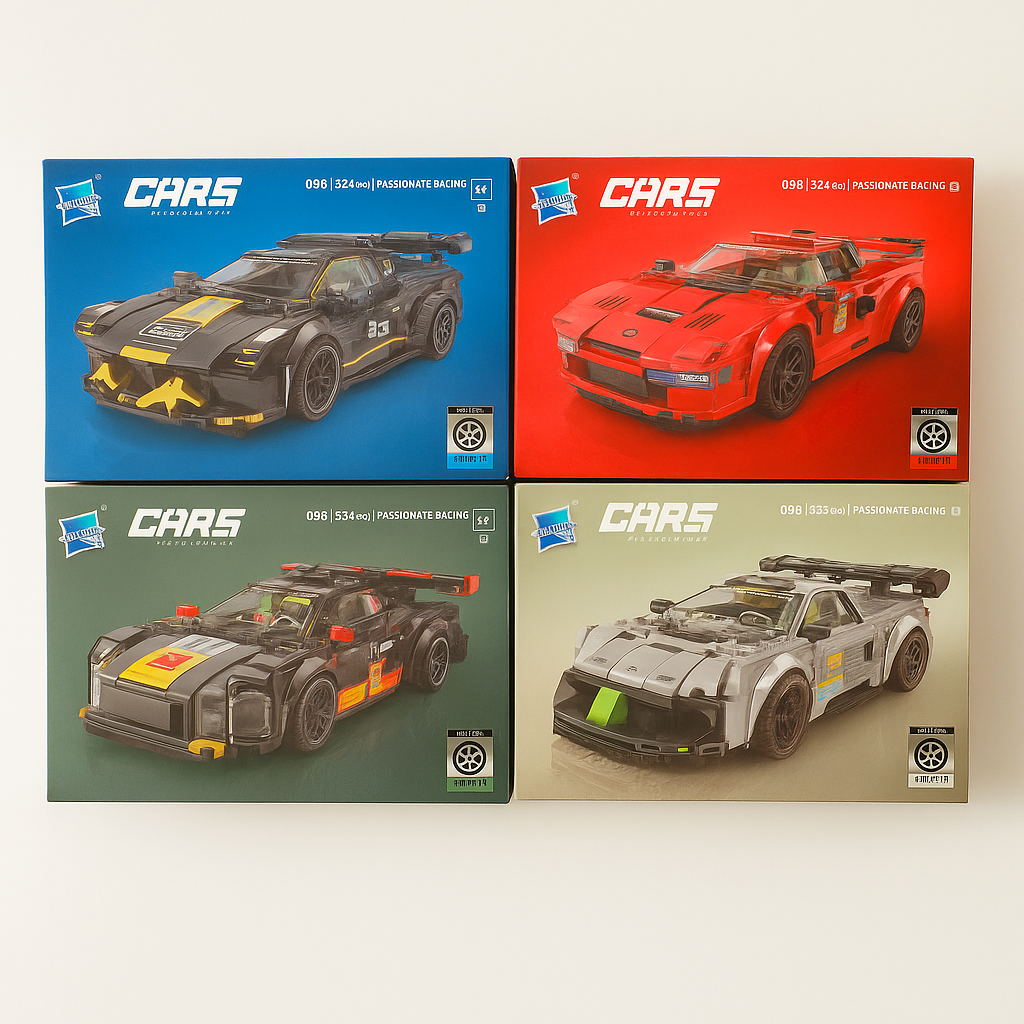 Racing Car Series Building Block for Children Fast Sports Car Art Model Set
