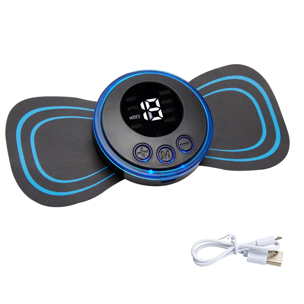Mini Portable Electric Neck, Back & Body Pain Relief Massager