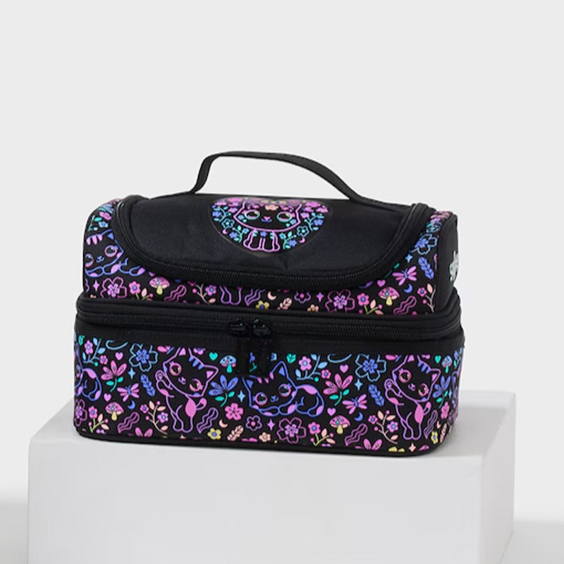 Smiggle Cat Design Set Of 3pcs Bottle Lunch Box Backpack 42cm