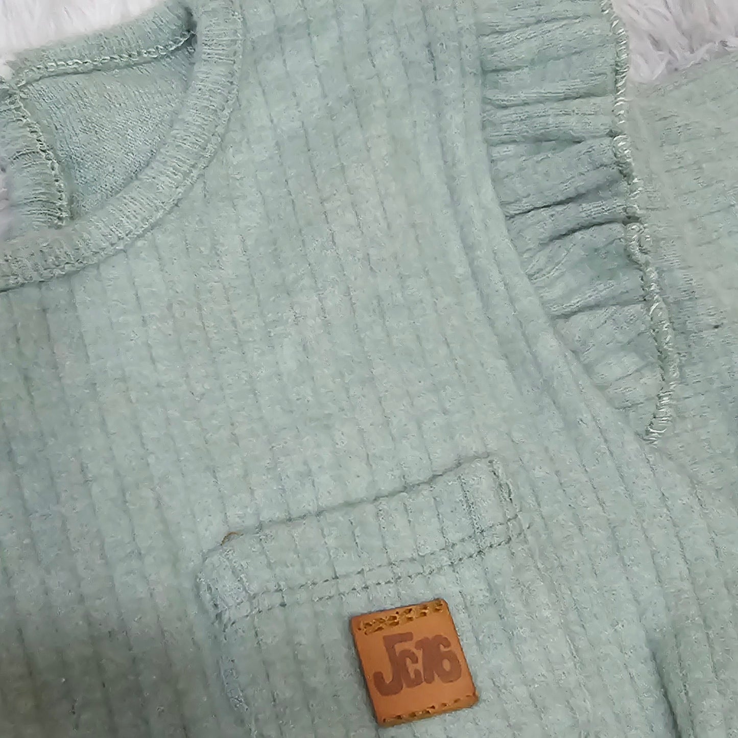 Warm Mint Outfit For Baby Girl Size 6-12 Months