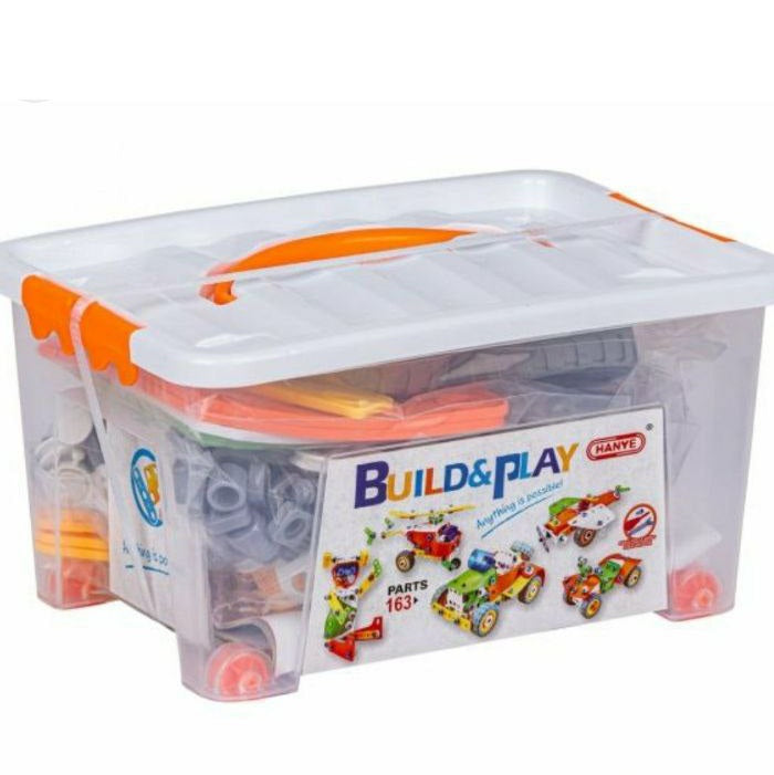 Build & play 113 pcs Toys for Preschool Kids, 5 in 1 Education