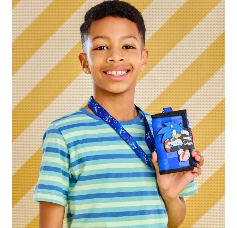 Smiggle Sonic Design Wallet Lanyard