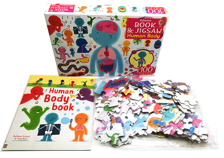 Usborne Book & Jigsaw Human Body 100 Pcs