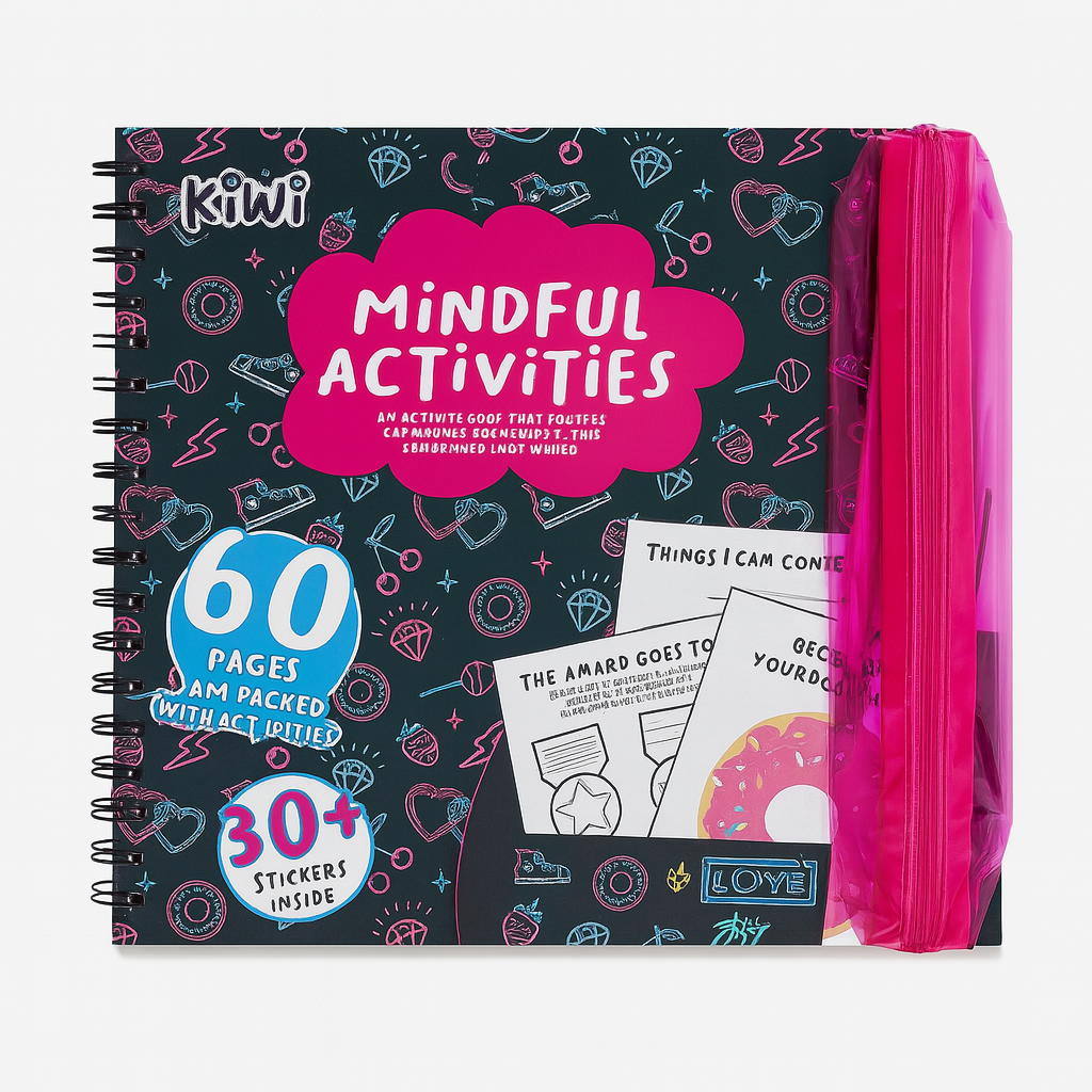Mindful And Camo Games Activities Colouring Book With Pencil Case And 2 Markers