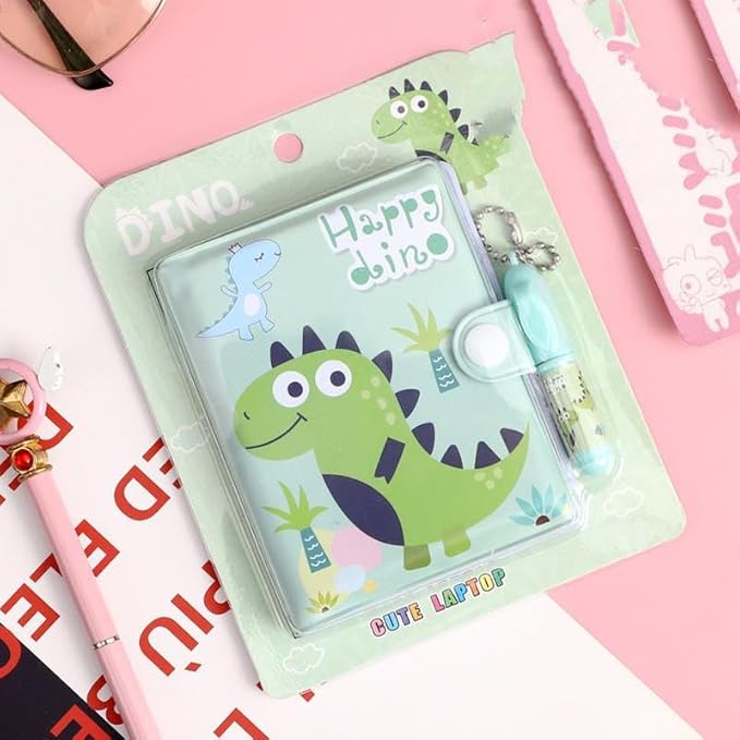 Mini Note Book For Kids Random Color Dinosaur Design