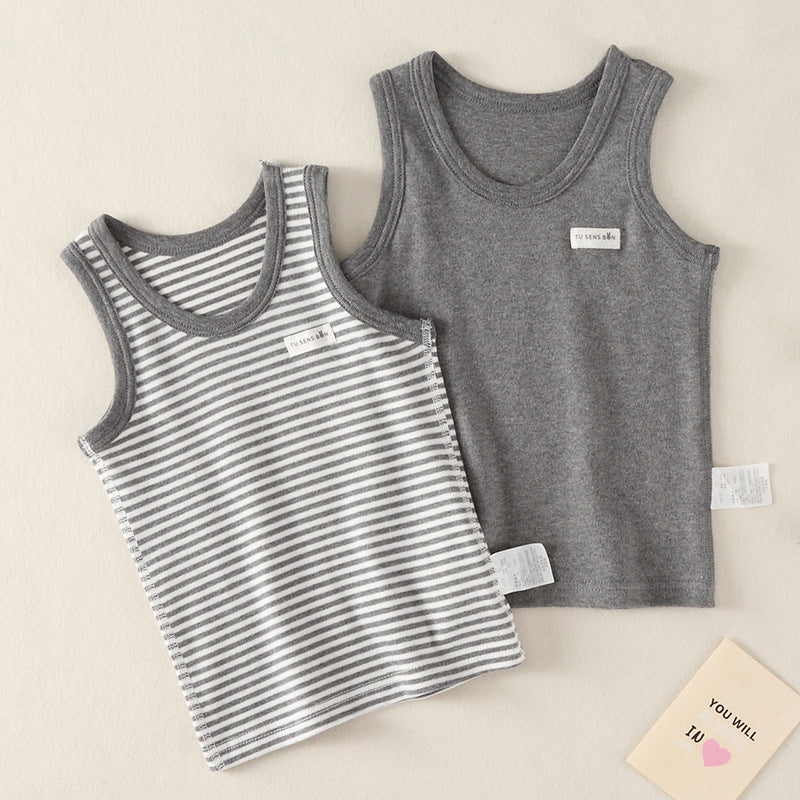 Underwear Base Shirts For Boys Set Of 2 Pcs Kids Size 7-8y