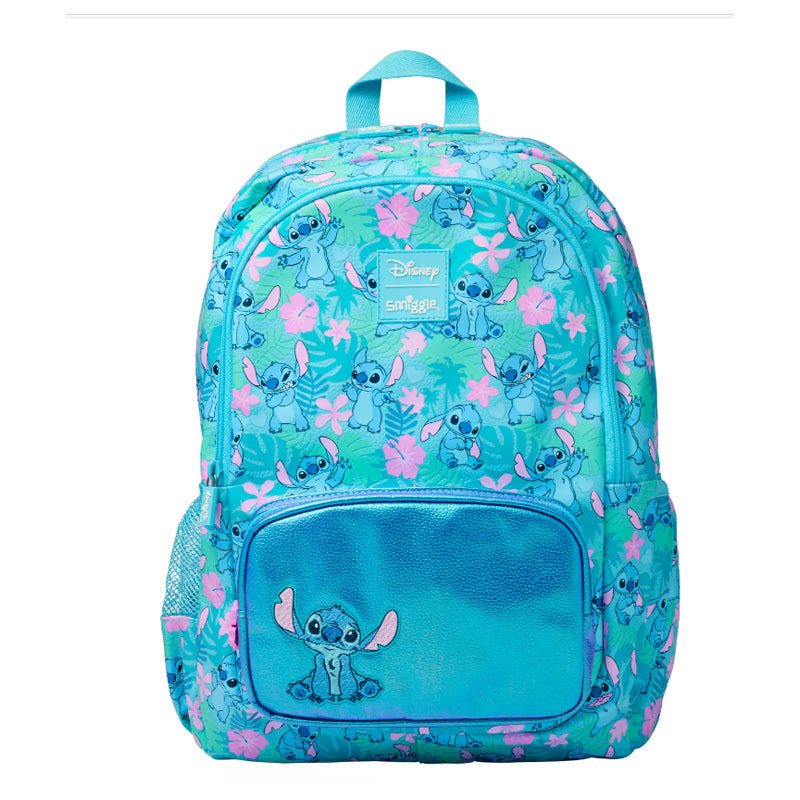 Smiggle Stitch Design Set Of 3pcs Bottle Lunch Box Backpack 42cm