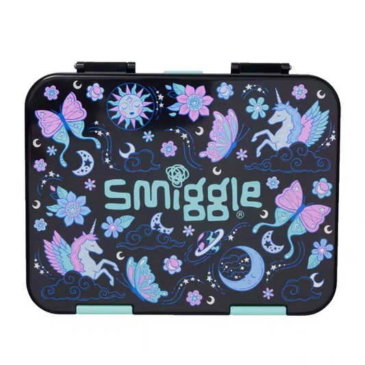 Smiggle Lunch Box Unicorn&Butterfly Design 21x15x4.5