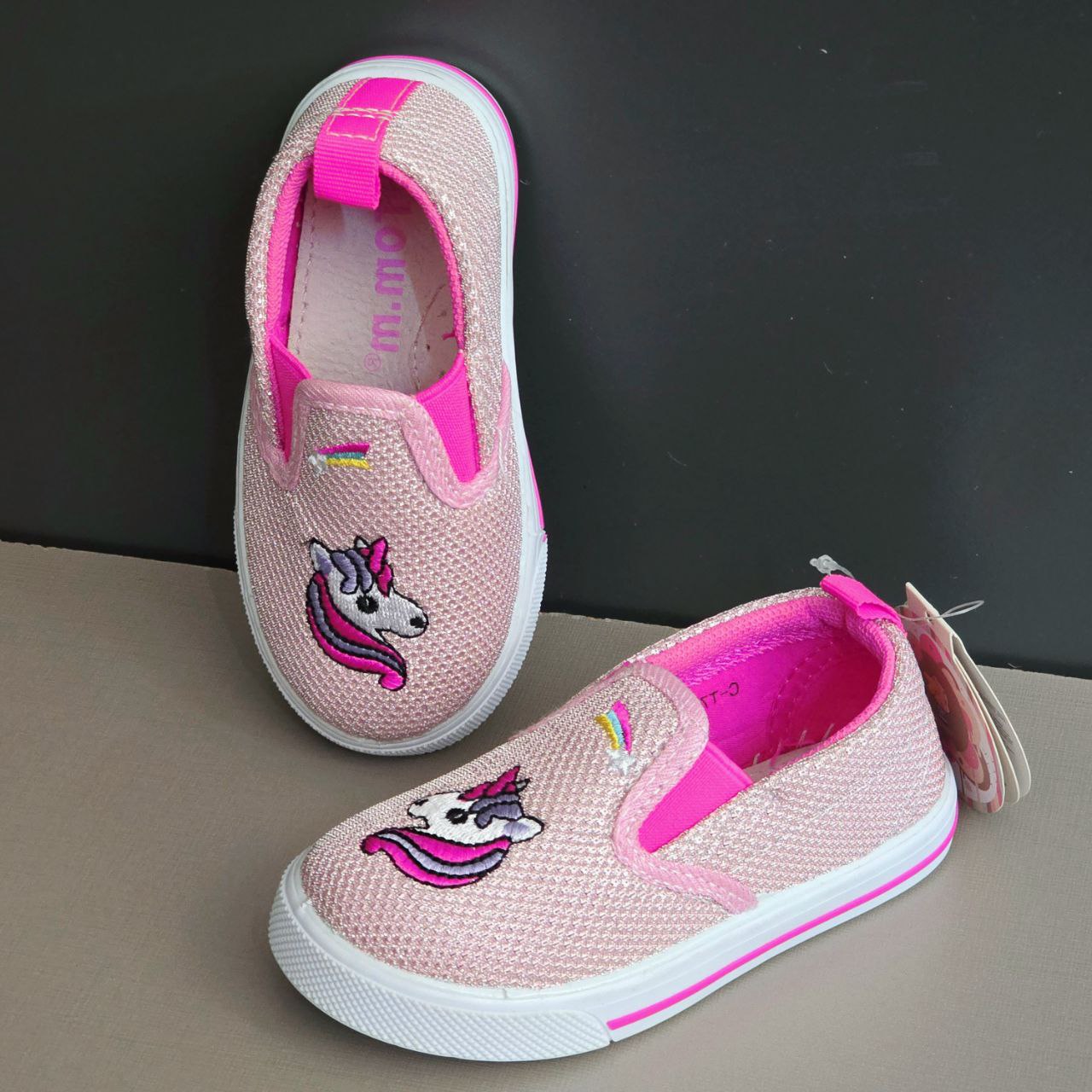 Sneaker For Girls Leather Insole With Arc Size 22-23