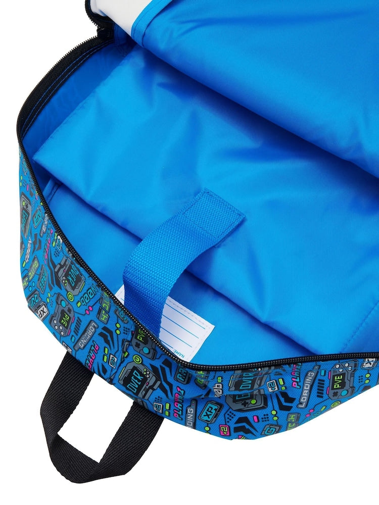 Smiggle Backpack Blue Game Over | G1-G3 | 42cm