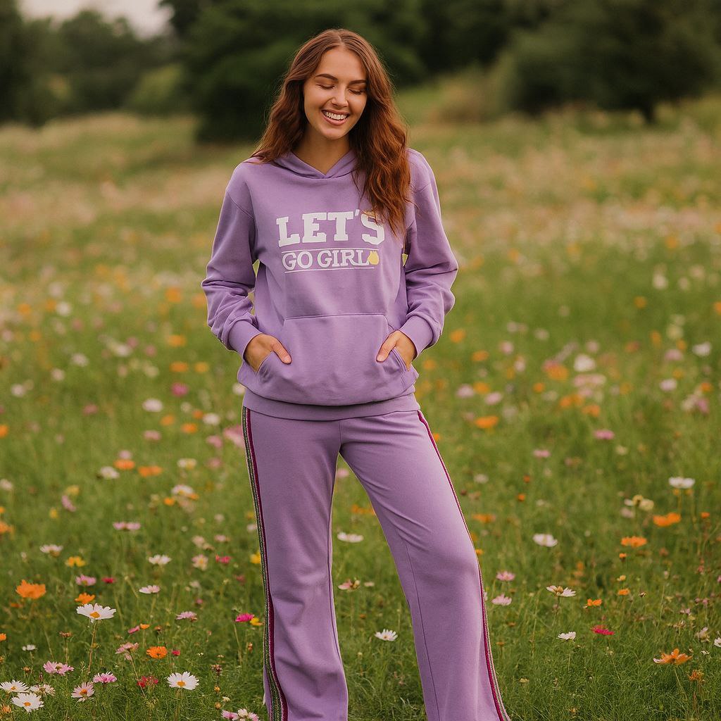 Outfit Lets Go Girl Design Set Of 2 Pcs Size S-L
