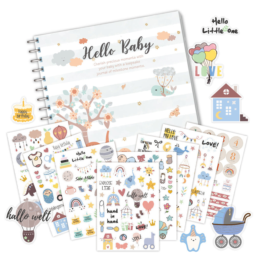 Customized Baby Journal, Baby Photo Album, Milestone Book