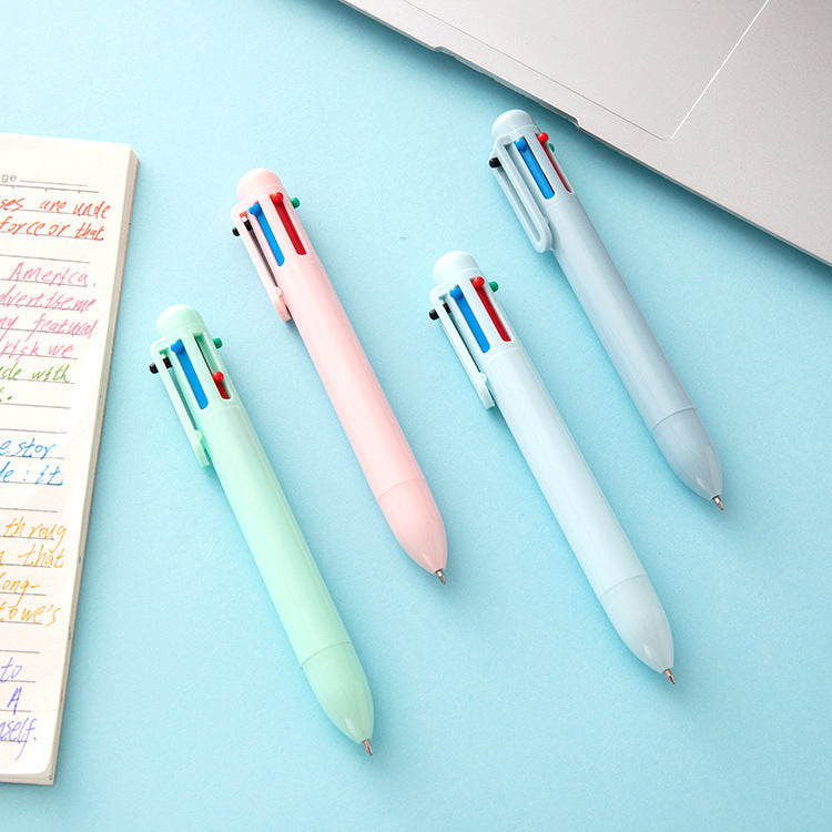 Multicolor Press Pen 6 Color Ballpoint Pen