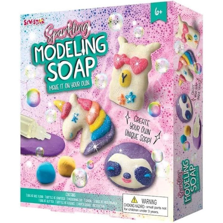DIY Sparkling Modeling Soap Toy For Kids