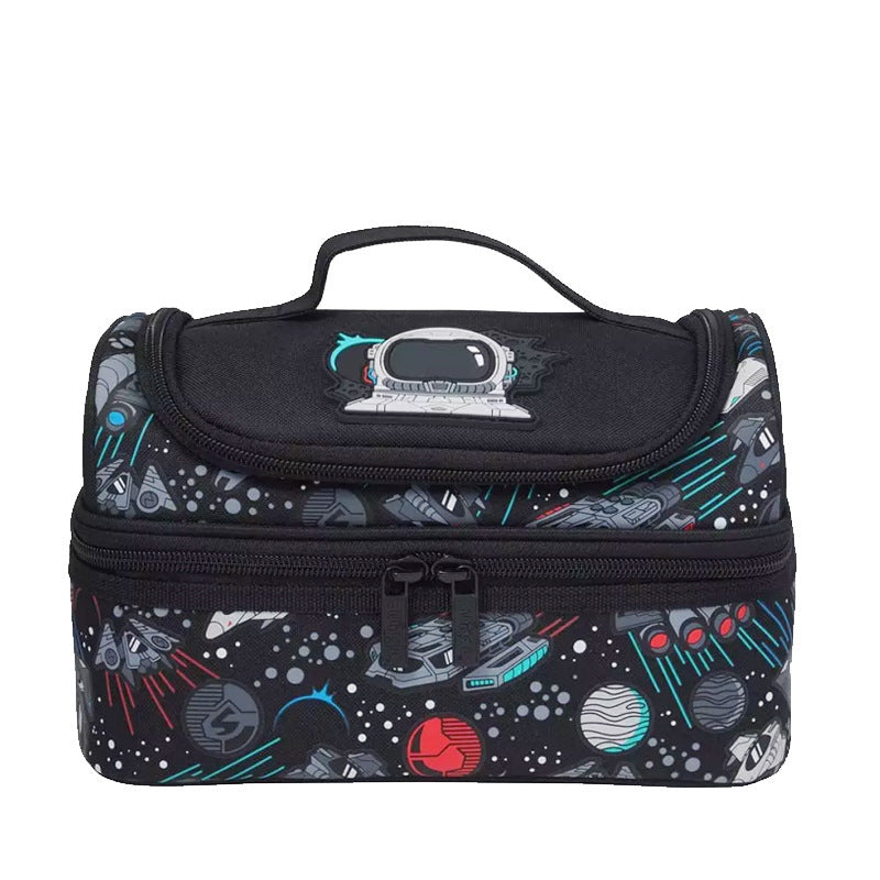 Smiggle Space Design Set Of 3pcs Bottle Lunch Box Backpack 42cm