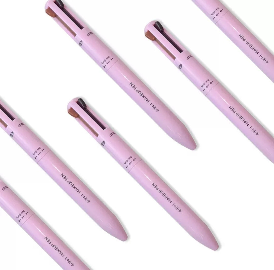 4 In 1 Makeup Pen Eyebrow Pencil Waterproof Drawing Eye Brow Long Lasting Easy Color Eyeliner Eyebrow Pen