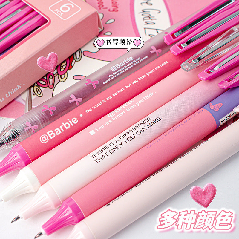 Barbie pen Black Head Pack Of 6 Pcs