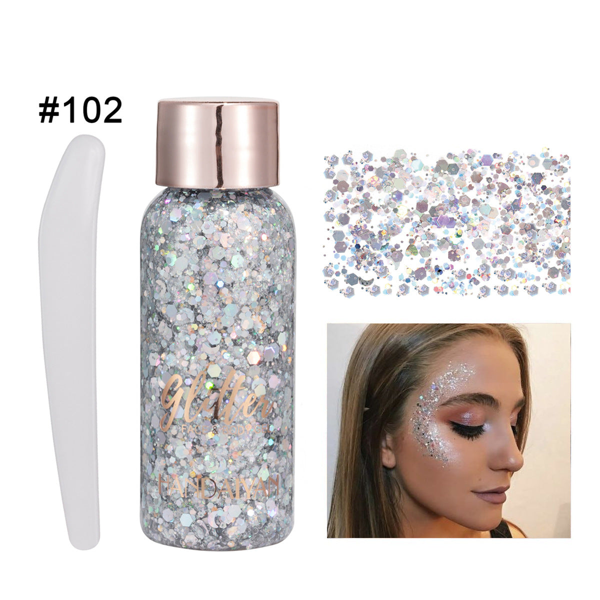 Glitter Makeup HANDAIYAN Gel Face And Body Multi-purpose