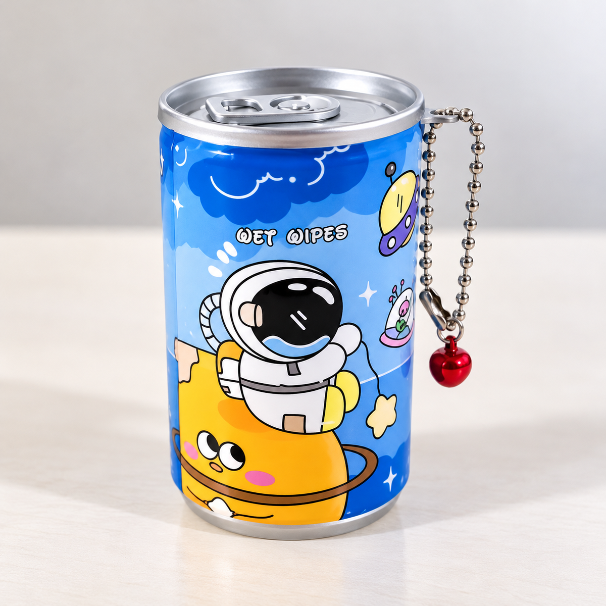 Mini Wet Wipes Keychain Can – 30 Sheets | 8 × 5 cm