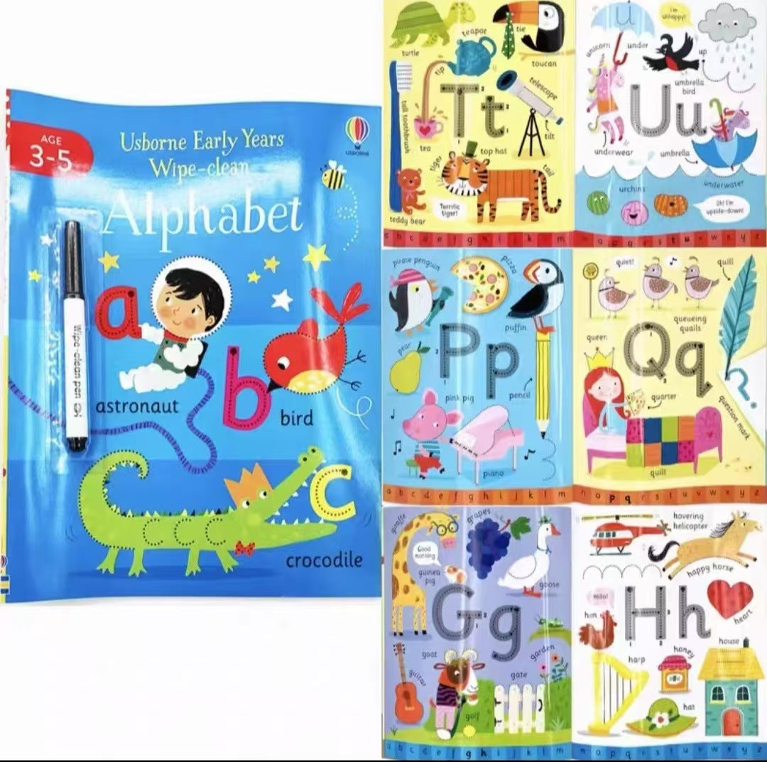 Usborne Wipe-Clean Books For Kids