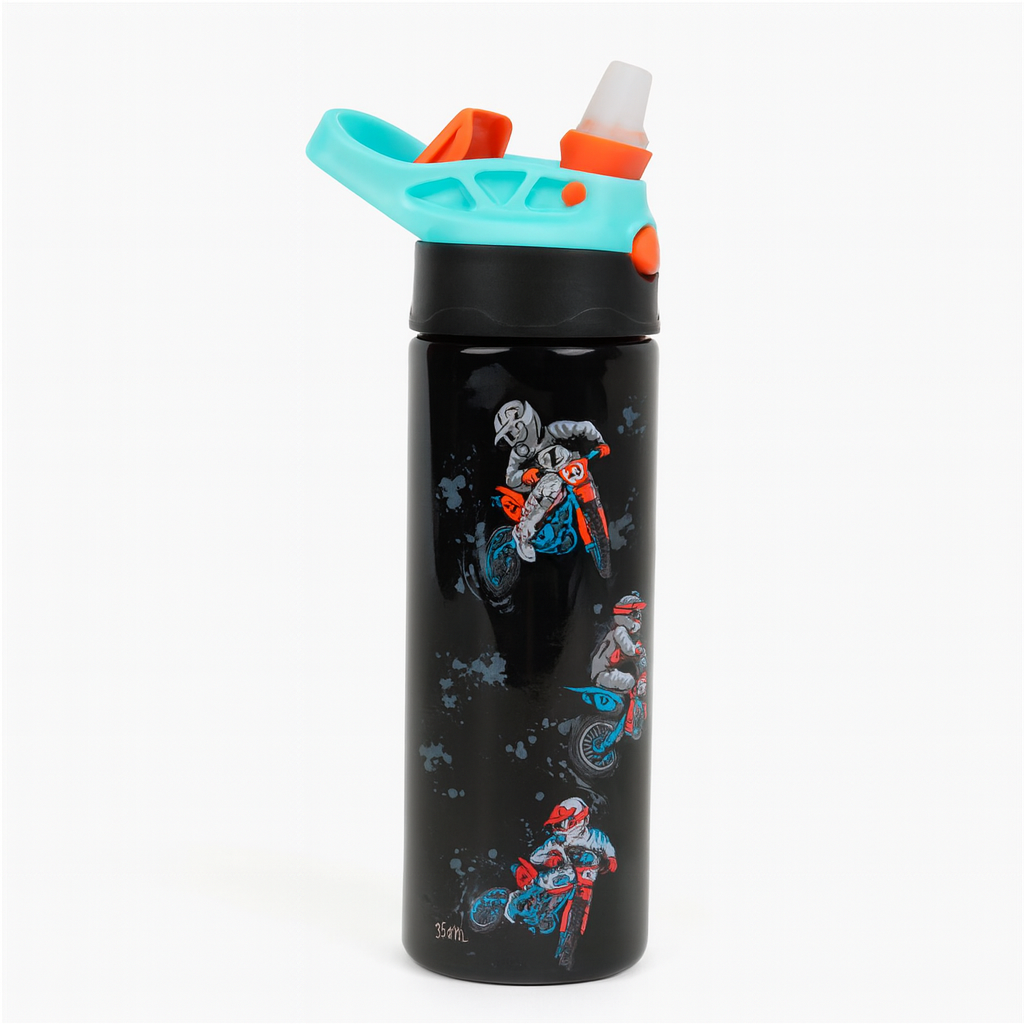 Smiggle Bottle Motorcycle Design 680ml