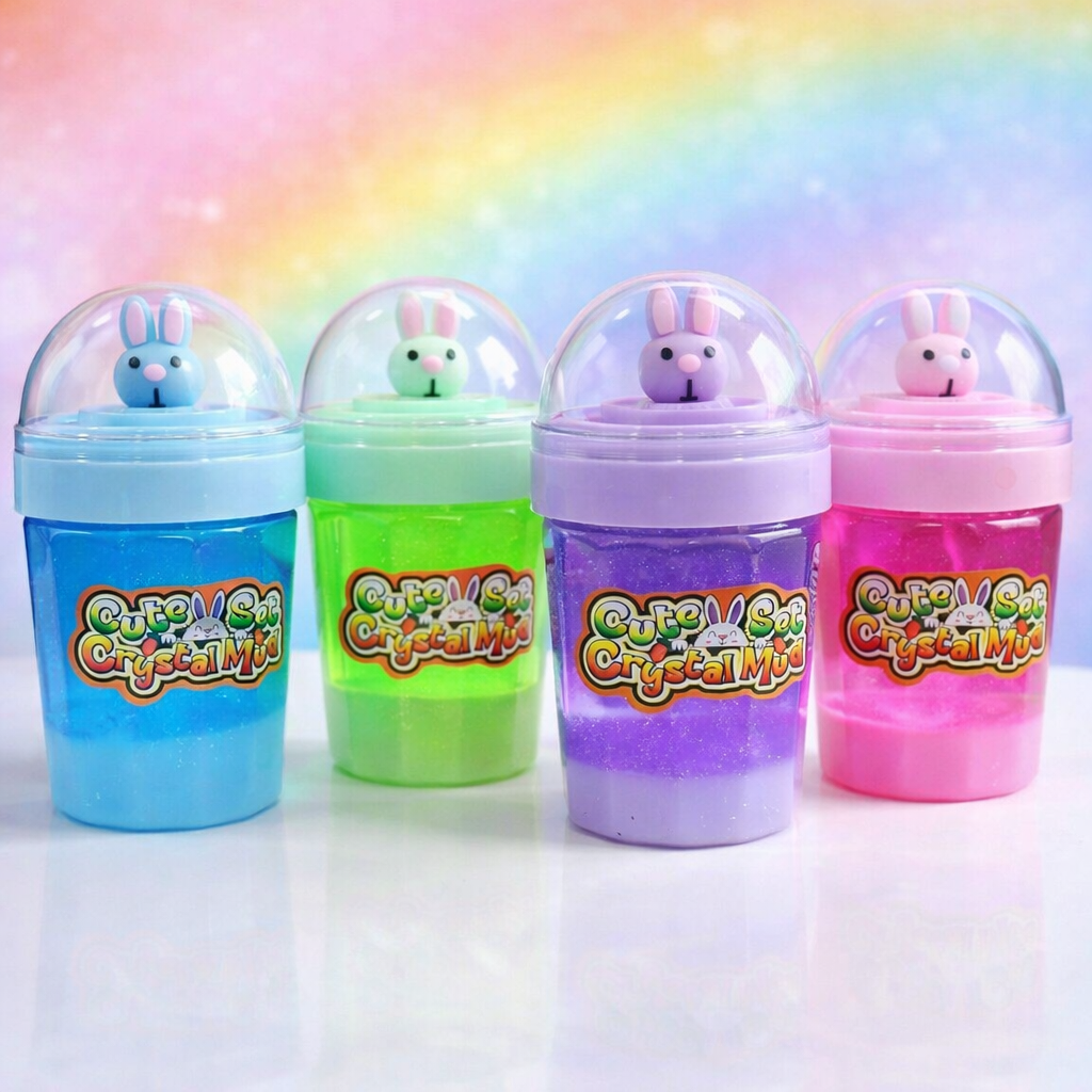 Cute Bunny Crystal Mud Slime toy