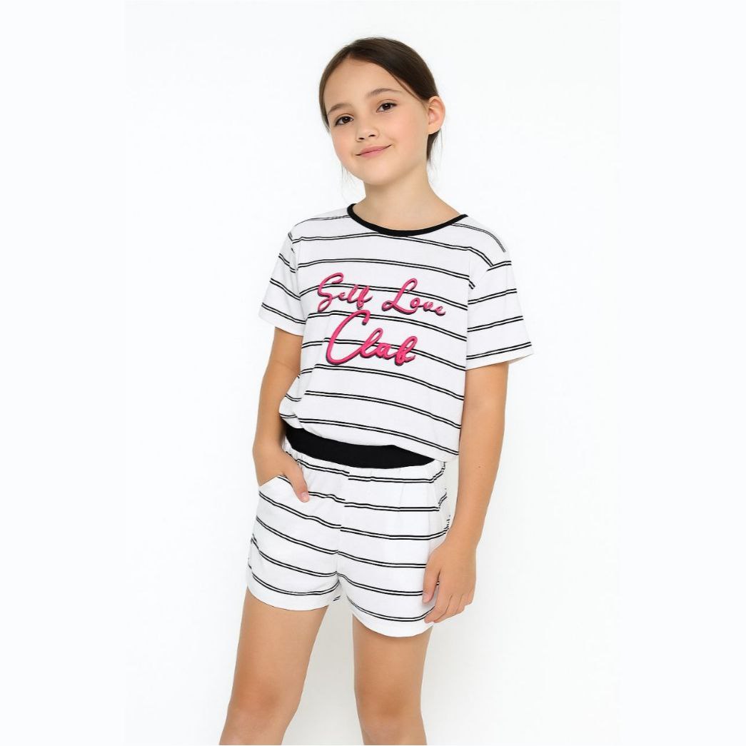 Outfit For Girls Set Of 2 Pcs Self Love Club Size 10-11y