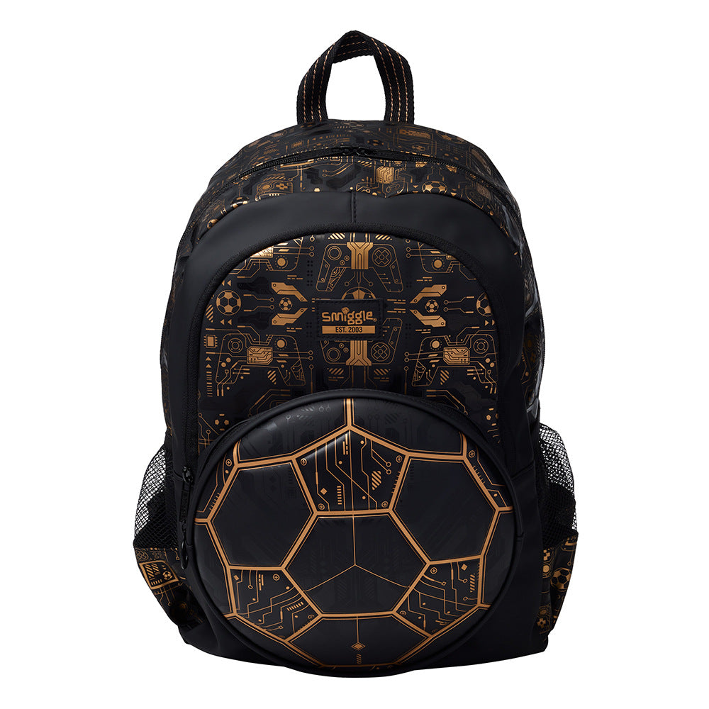 Smiggle Football Design Set 4pcs Backpack 42cm Lunch bag Lunch Box Case