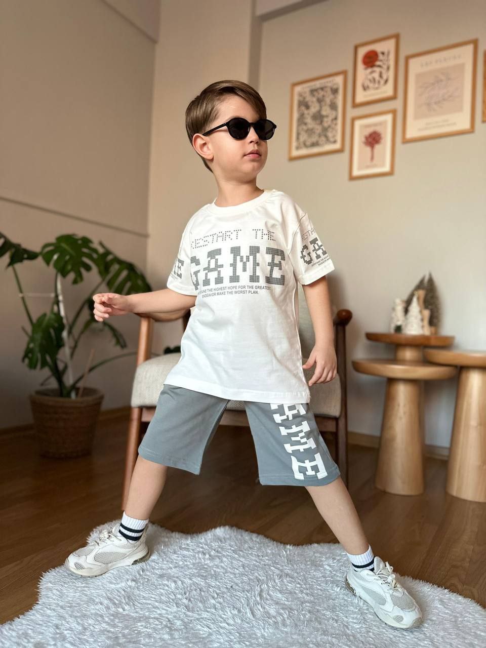 Boys Cotton Game – Soft Summer Outfit (6–7Y)