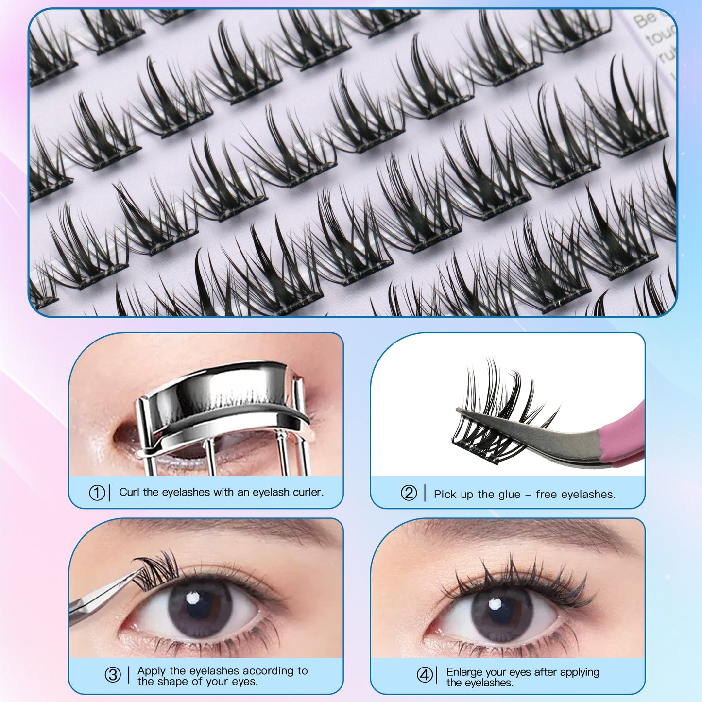 Lash Vana Segmented Self-adhesive Lashes W50-W51