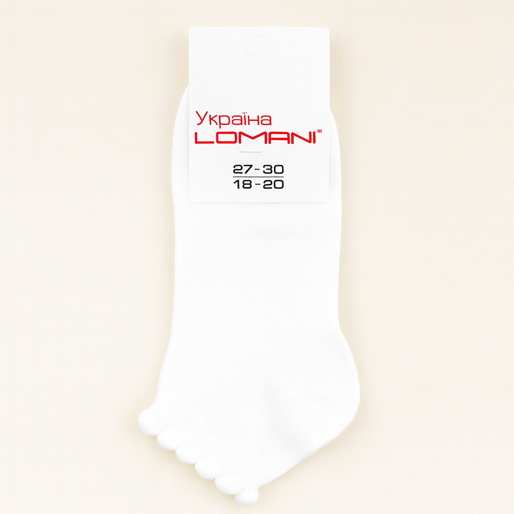 White Socks Cotton For Girls Size 27-30