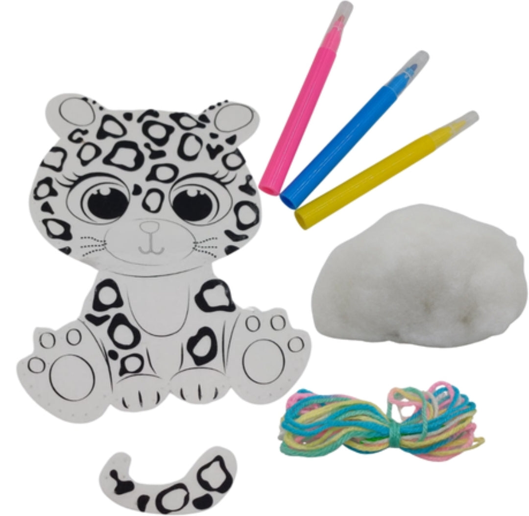 Painting&Sewing Diy Animal Doll Kit Degradable Felt