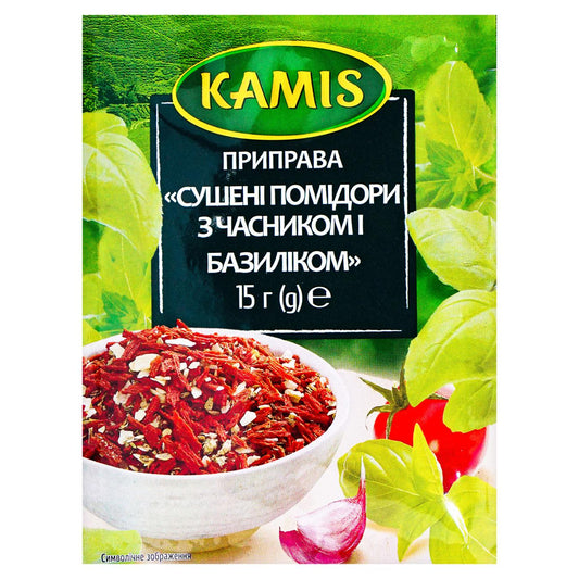 Kamis Dried Tomatoes with Garlic and Basil 15g