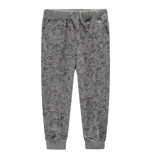 Grey Boys Sweat Pants Cotton 100%