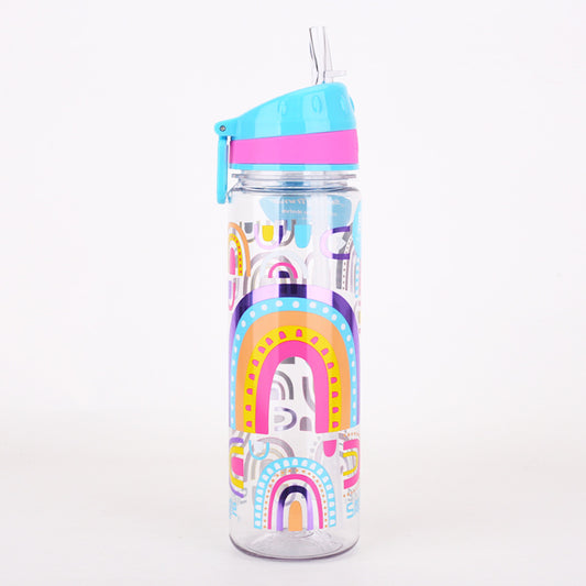 Smiggle Rainbow Desigh Water Bottle 650 ml 24cm