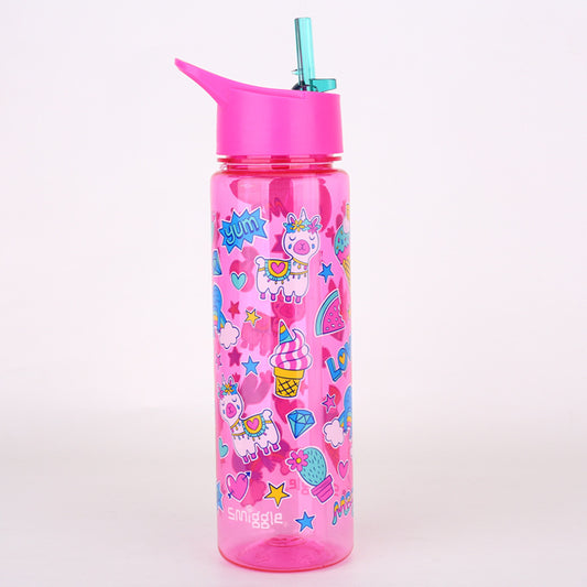 Smiggle Lama Desigh Water Bottle 650 ml 24cm