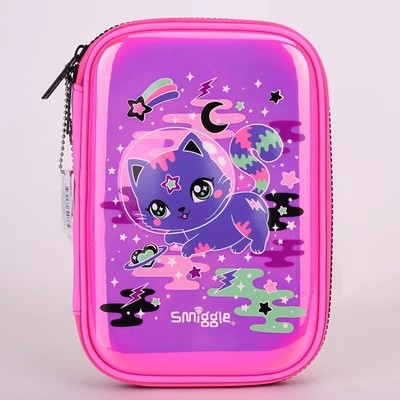 Smiggle Pencil Case Cat Design 23x16cm