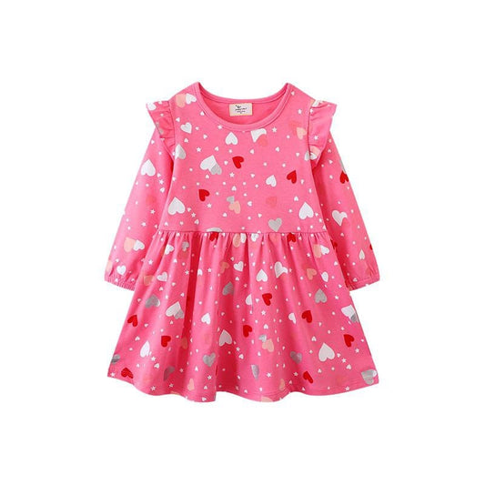 Cotton 100% Dress Heart Design